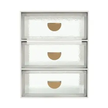 My Glass Studio Bento Box, Clear - Set of 2 - 14.0 x 14.0 x 19.5 cm