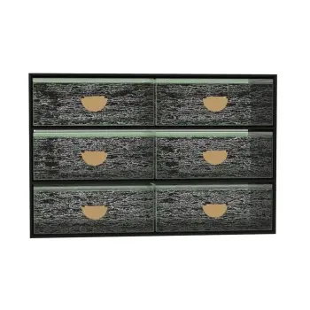 My Glass Studio Bento Box, Black - Set of 3 - 28.6 x 14.0 x 19 cm