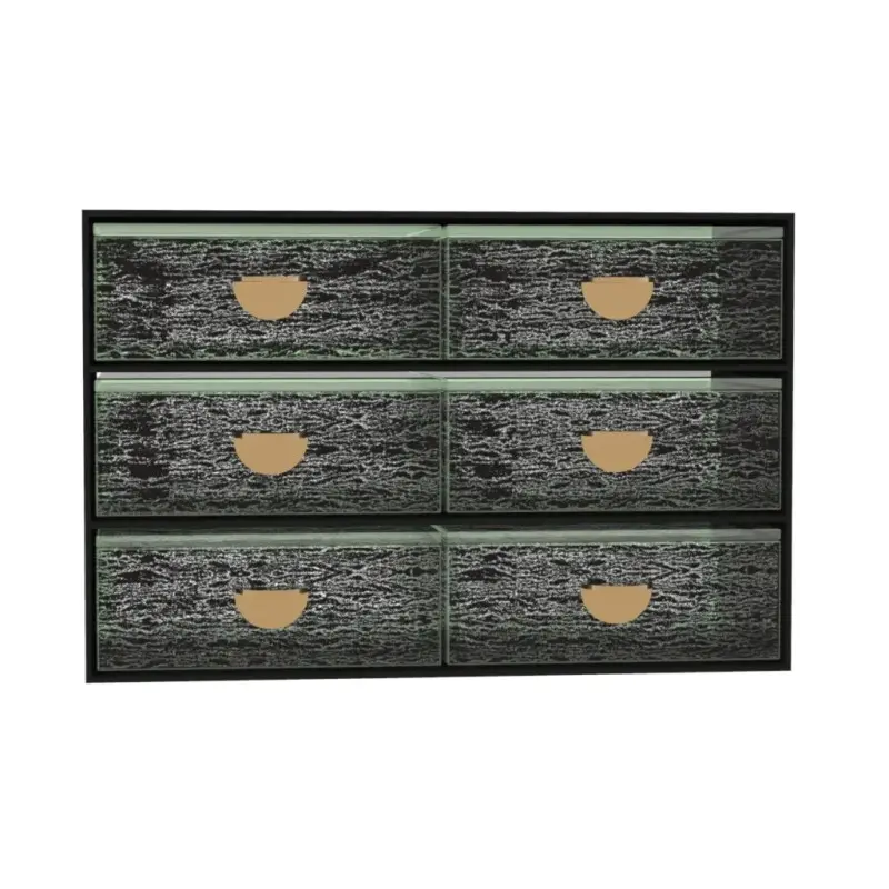 My Glass Studio Bento Box, Black - Set of 3 - 28.6 x 14.0 x 19 cm