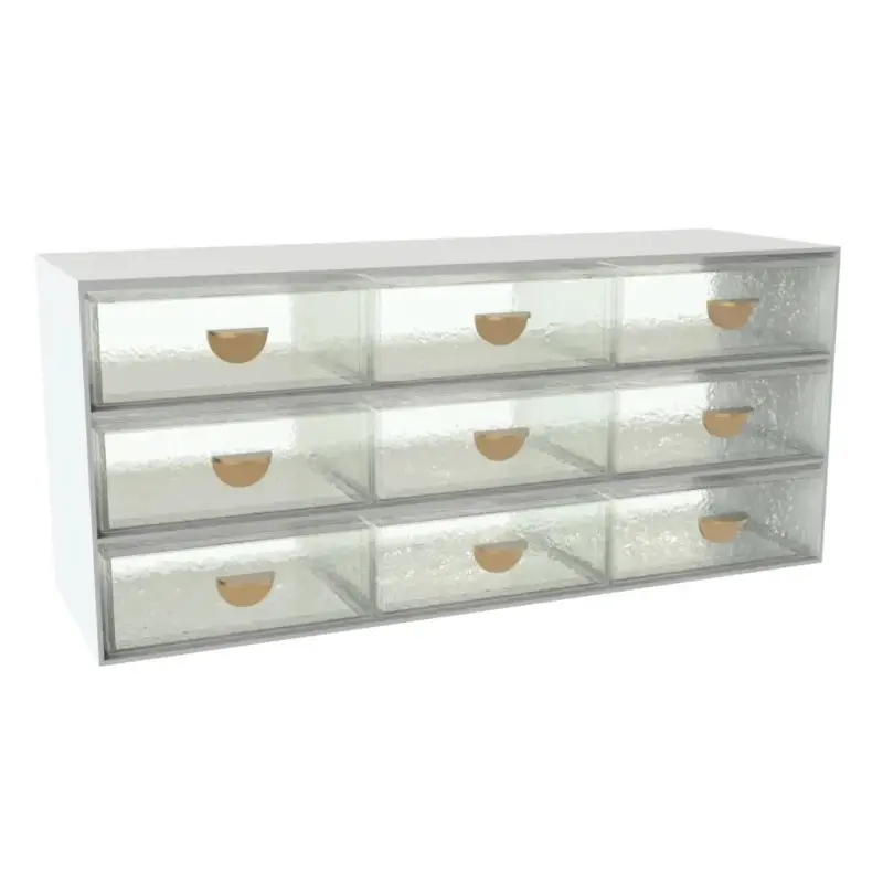 My Glass Studio Bento Box, Clear - Set of 2 - 43.5 x 14.0 x 19 cm