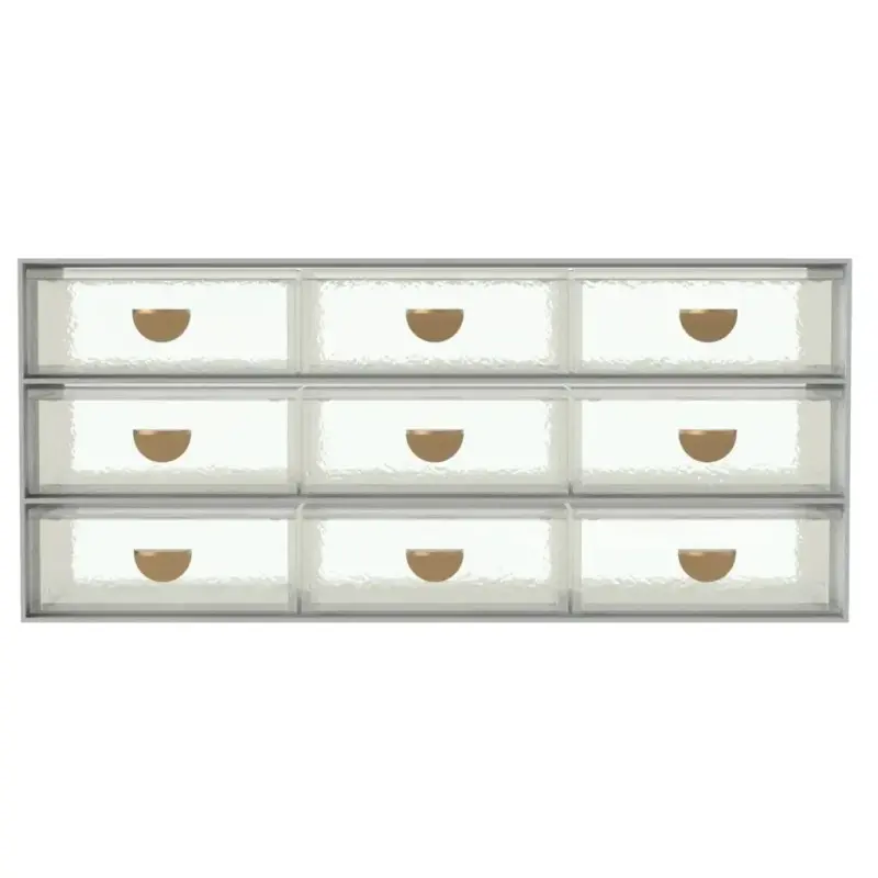 My Glass Studio Bento Box, Clear - Set of 2 - 43.5 x 14.0 x 19 cm