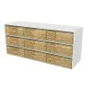 My Glass Studio Bento Box, Gold - Set of 2 - 43.5 x 14.0 x 19 cm