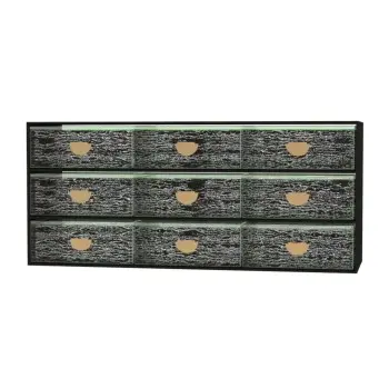 My Glass Studio Bento Box, Black - Set of 2 - 43.5 x 14.0 x 19 cm