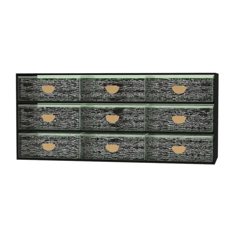 My Glass Studio Bento Box, Black - Set of 2 - 43.5 x 14.0 x 19 cm