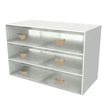 My Glass Studio Bento Box, Clear - Set of 3 - 28.6 x 14.0 x 19 cm
