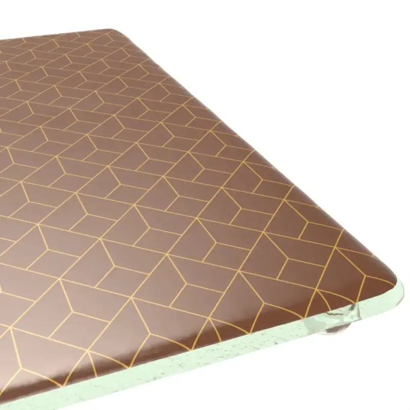 My Glass Studio Footed Board, Brown - Set of 6 - 30.0 x 30.0 x 2 cm