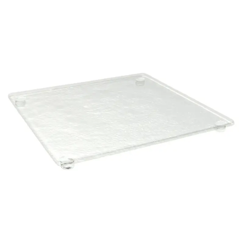 My Glass Studio Footed Board, Clear - Set of 6 - 30.0 x 30.0 x 2 cm