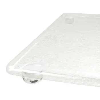 My Glass Studio Footed Board, Clear - Set of 6 - 30.0 x 30.0 x 2 cm