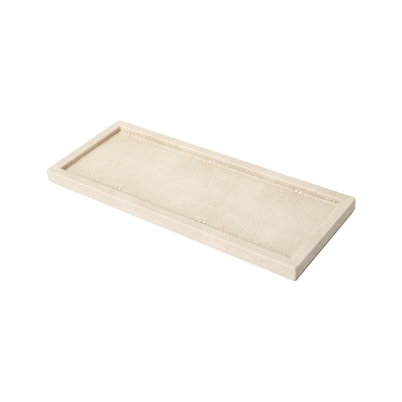 Gramercy Collection Tray Medium Cream - 15 in L x 11.3 in W x 3.0 in