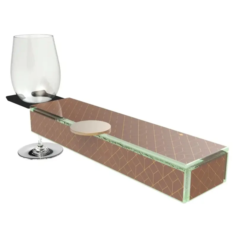 My Glass Studio Wine Holder Plate, Brown - Set of 8 - 36.0 x 9.0 x 4 cm My Glass Studio Wine Holder Plate, Brown - Set of 8 - 36.0 x 9.0 x 4 cm