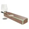 My Glass Studio Wine Holder Plate, Brown - Set of 8 - 36.0 x 9.0 x 4 cm