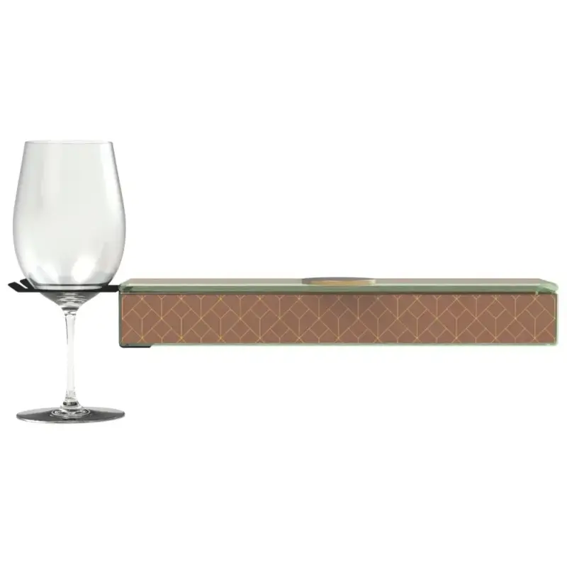 My Glass Studio Wine Holder Plate, Brown - Set of 8 - 36.0 x 9.0 x 4 cm My Glass Studio Wine Holder Plate, Brown - Set of 8 - 36.0 x 9.0 x 4 cm