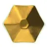 My Glass Studio Tasting Plate, Gold - Set of 24 - Dia: 12 cm, H: 2 cm