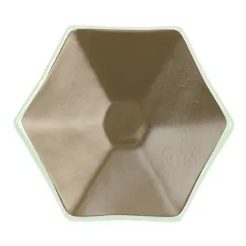 My Glass Studio Tasting Plate, Natural - Set of 24 - Dia: 12 cm, H: 2 cm