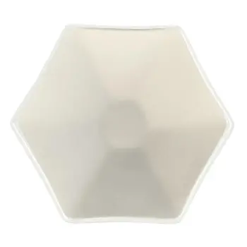 My Glass Studio Tasting Plate, Cream - Set of 24 - Dia: 12 cm, H: 2 cm