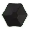 My Glass Studio Tasting Plate, Black - Set of 24 - Dia: 12 cm, H: 2 cm