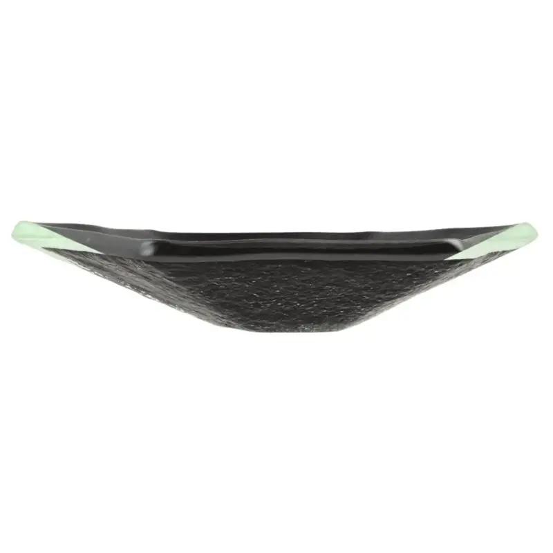 My Glass Studio Tasting Plate, Black - Set of 24 - Dia: 12 cm, H: 2 cm
