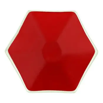 My Glass Studio Tasting Plate, Red - Set of 24 - Dia: 12 cm, H: 2 cm