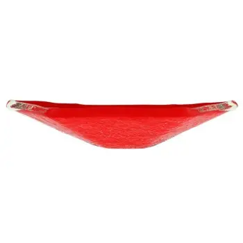 My Glass Studio Tasting Plate, Red - Set of 24 - Dia: 12 cm, H: 2 cm
