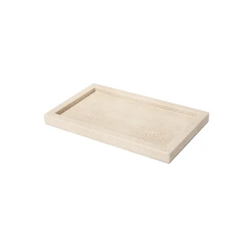 Gramercy Collection Small Tray Cream - 7.6 in L x 4.6 in W x .63 in H