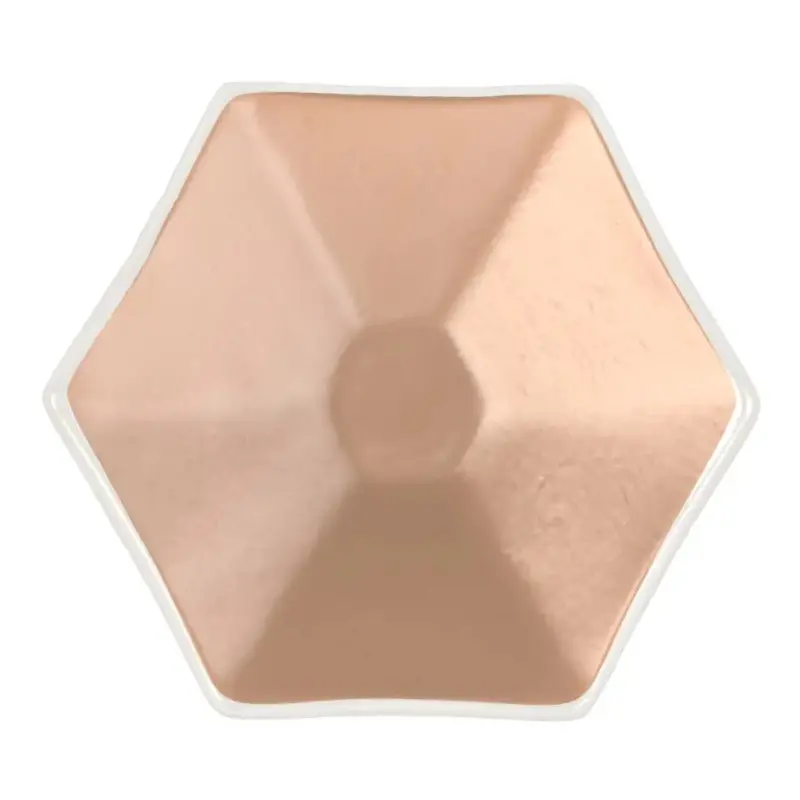 My Glass Studio Tasting Plate, Tan - Set of 24 - Dia: 12 cm, H: 2 cm