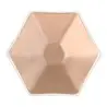 My Glass Studio Tasting Plate, Tan - Set of 24 - Dia: 12 cm, H: 2 cm