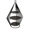 My Glass Studio Tea Stand, Black - Set of 2 - 37.0 x 27.0 x 55 cm