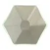 My Glass Studio Tasting Plate, Grey - Set of 24 - Dia: 12 cm, H: 2 cm
