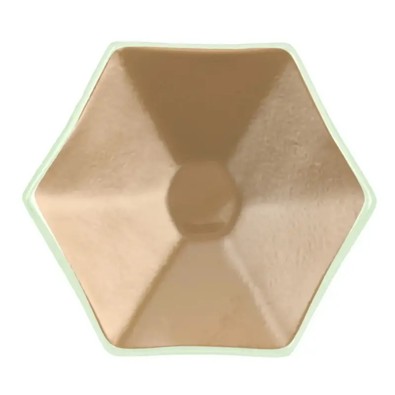 My Glass Studio Tasting Plate, Gold - Set of 24 - Dia: 12 cm, H: 2 cm