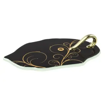 My Glass Studio Tasting Plate, Black - Set of 12 - 15.5 x 9.0 x 3 cm