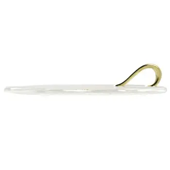 My Glass Studio Tasting Plate, White - Set of 12 - 15.5 x 9.0 x 3 cm