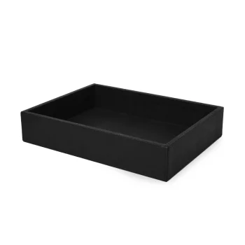Gramercy Collection Box Black - 15 in L x 11.3 in W x 3.0 in H