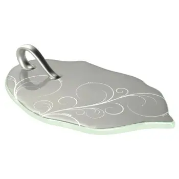 My Glass Studio Tasting Plate, Grey - Set of 12 - 15.5 x 9.0 x 3 cm