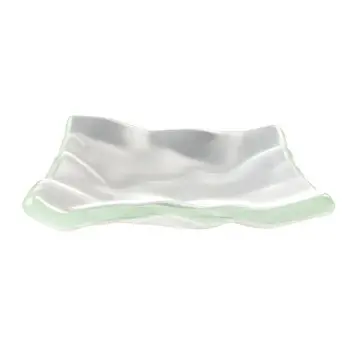 My Glass Studio Tasting Plate, Grey - Set of 6 - 8.5 x 8.5 x 2 cm