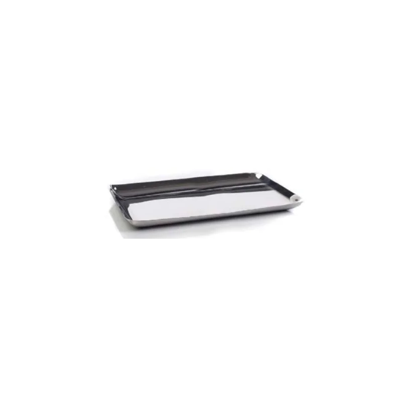 Genova Collection Snack Tray Silver - 6 in L x 6 in W x 0.5 in Genova Collection Snack Tray Silver - 6 in L x 6 in W x 0.5 in