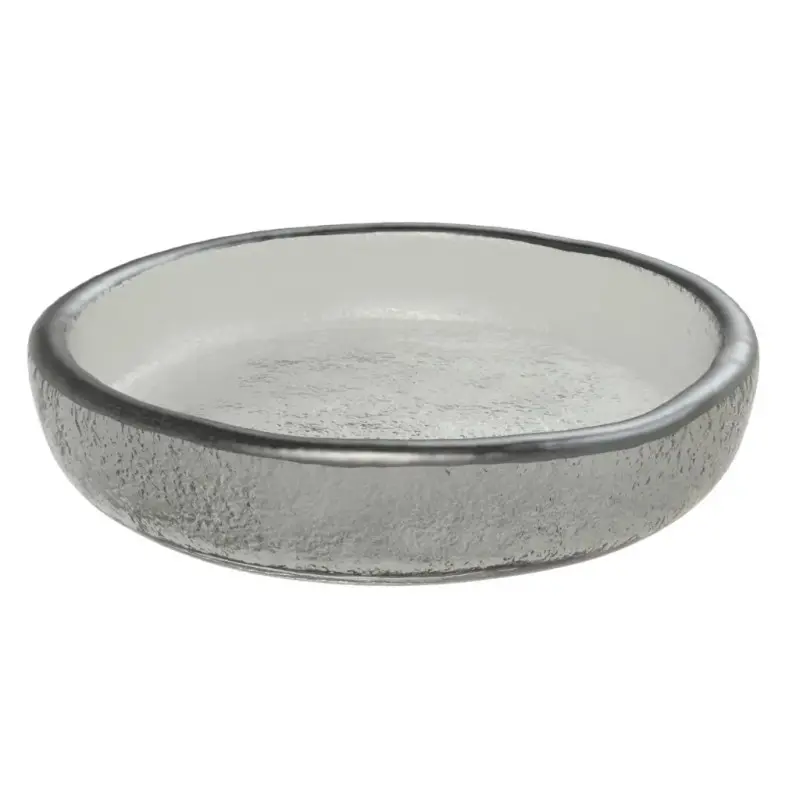 My Glass Studio Olive Bowl, Grey - Set of 10 - 11.7 x 2.5 x 0cm