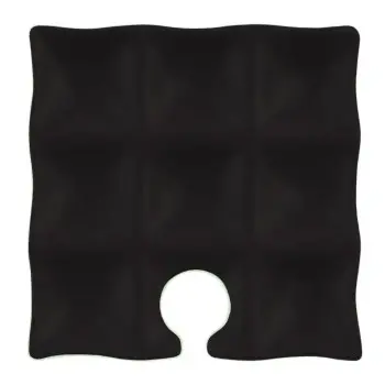 My Glass Studio Wine Holder Plate, Black - Set of 10 - 22.5 x 22.5 x 1.8 cm