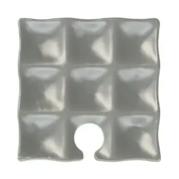My Glass Studio Wine Holder Plate, Grey - Set of 10 - 22.5 x 22.5 x 1.8 cm