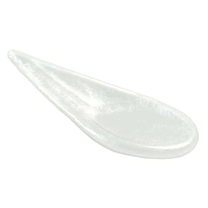 My Glass Studio Appetizer Spoon, Clear - Set of 16 - 9.7 x 4.4 x 2 cm