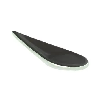 My Glass Studio Appetizer Spoon, Grey - Set of 16 - 9.7 x 4.4 x 2 cm