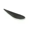 My Glass Studio Appetizer Spoon, Grey - Set of 16 - 9.7 x 4.4 x 2 cm