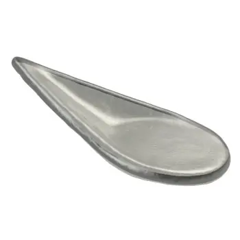 My Glass Studio Appetizer Spoon, Grey - Set of 16 - 9.7 x 4.4 x 2 cm