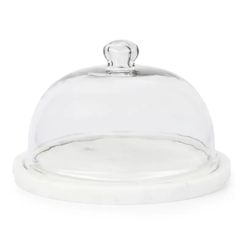 Geneva Collection Small Snack Platter With Dome - 4 in Dia x 4 in H Geneva Collection Small Snack Platter With Dome - 4 in Dia x 4 in H