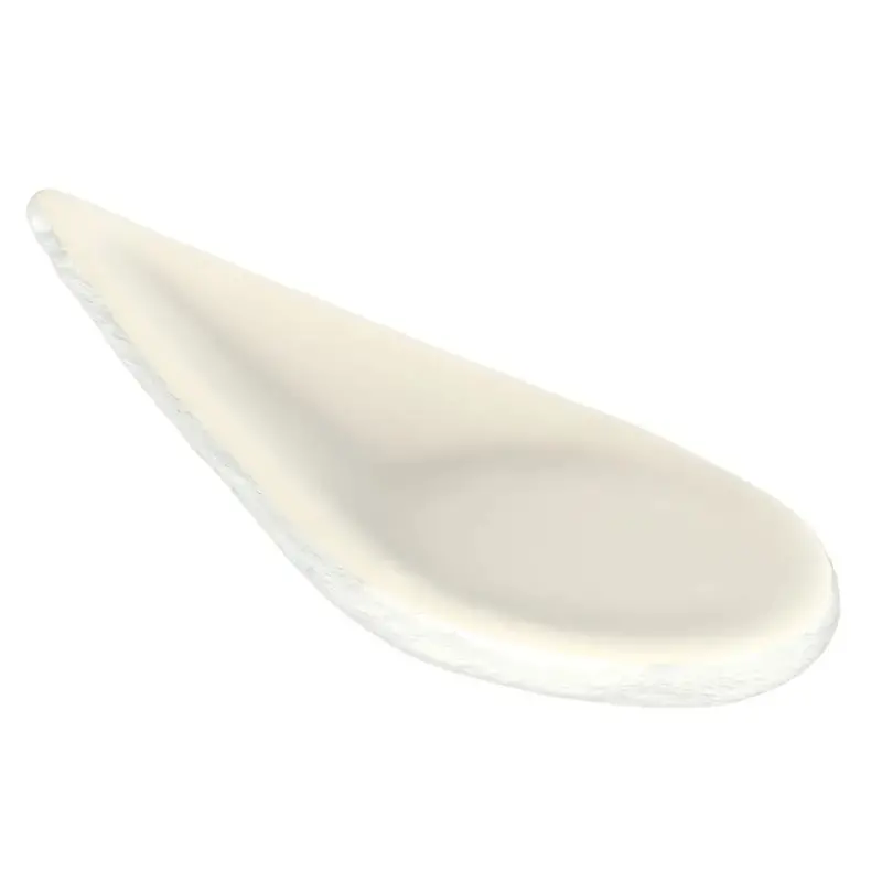 My Glass Studio Appetizer Spoon, Cream - Set of 16 - 9.7 x 4.4 x 2 cm