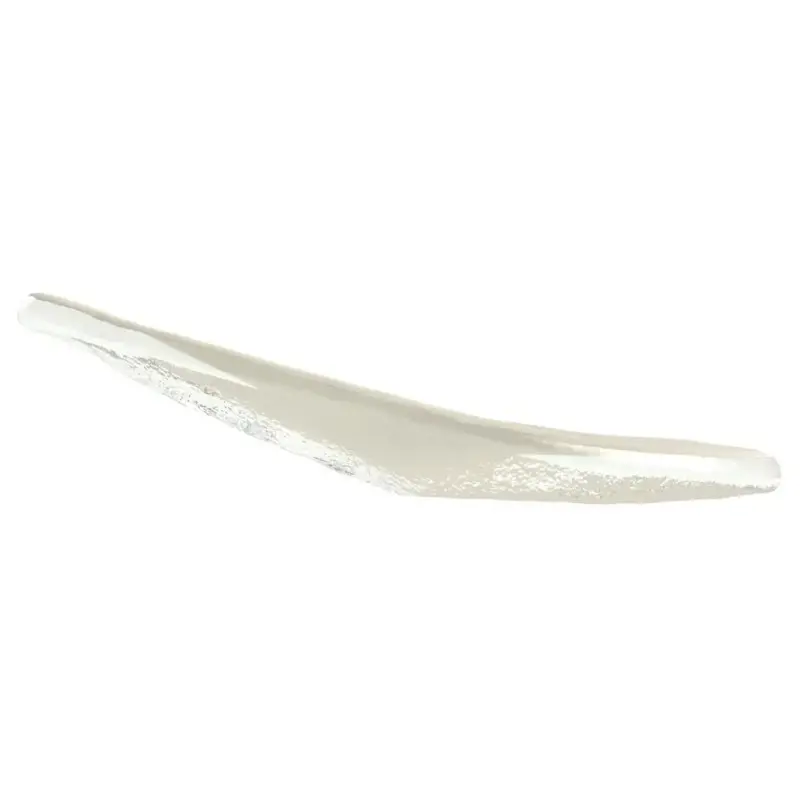 My Glass Studio Appetizer Spoon, Cream - Set of 16 - 9.7 x 4.4 x 2 cm