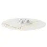 My Glass Studio Canape Tray, White - Set of 6 - Dia: 42 cm, H: 4 cm