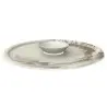 My Glass Studio Appetizer Server, Cream - Set of 6 - Dia: 39 cm, H: 4 cm