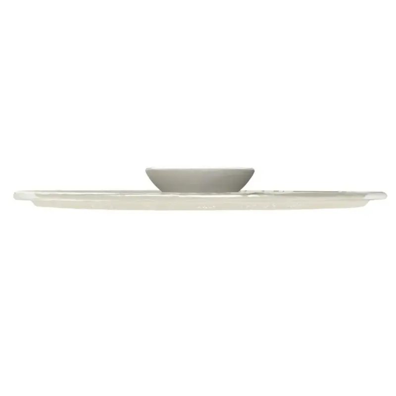My Glass Studio Appetizer Server, Cream - Set of 6 - Dia: 39 cm, H: 4 cm My Glass Studio Appetizer Server, Cream - Set of 6 - Dia: 39 cm, H: 4 cm