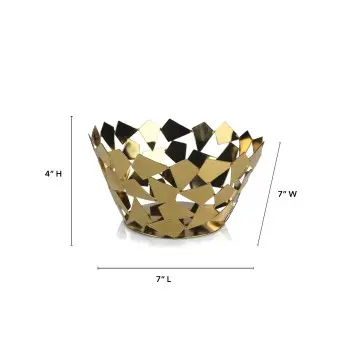 Gala Collection Round Basket - 7 in L x 7 in W x 4 in H