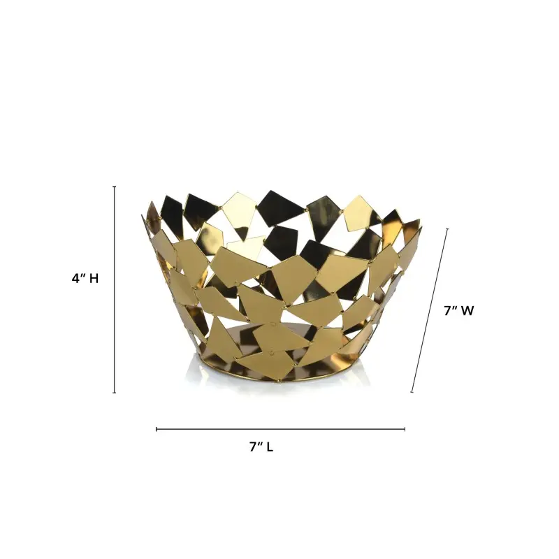 Gala Collection Round Basket - 7 in L x 7 in W x 4 in H